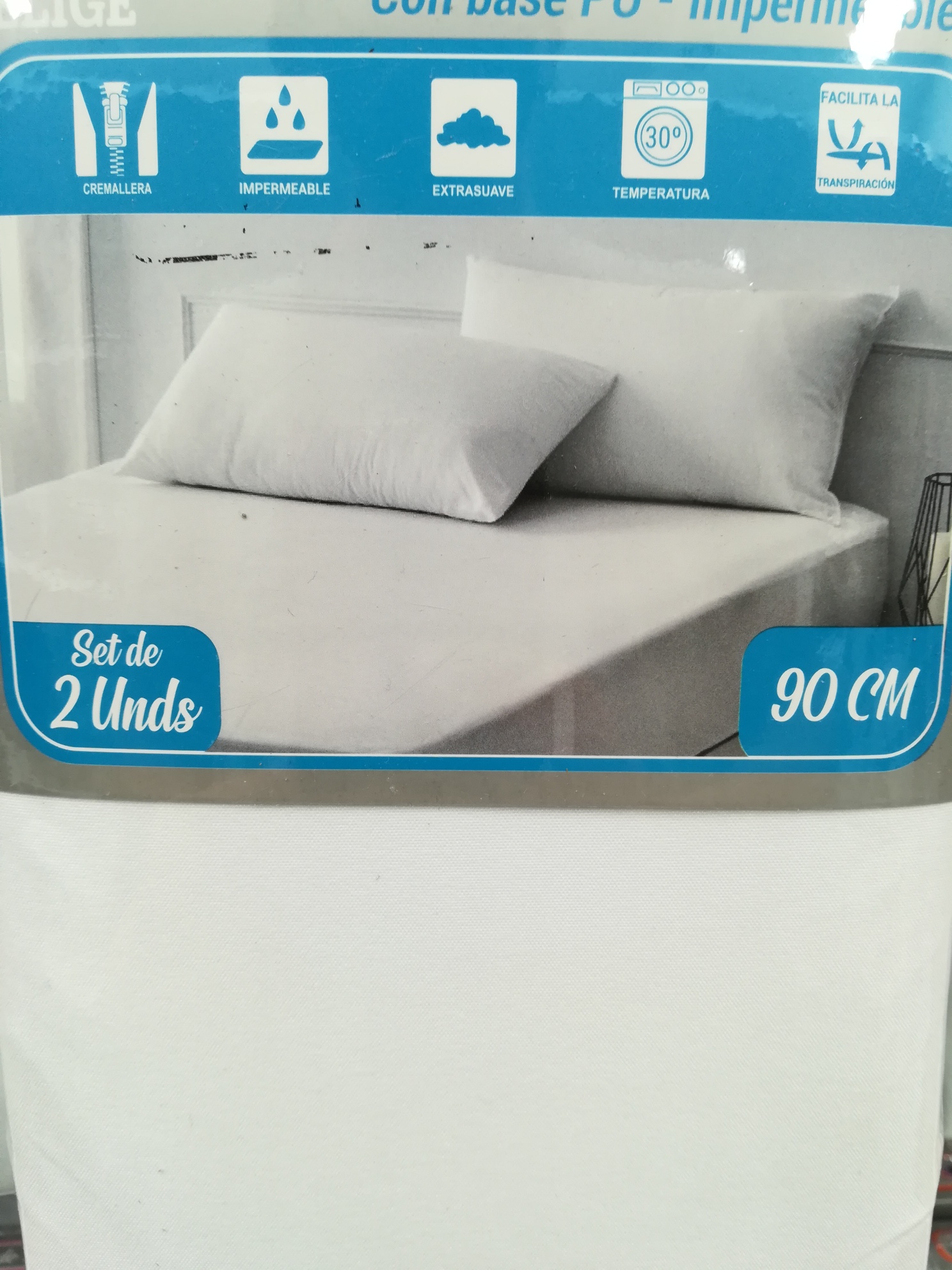 Set Protector colchón antifluido más protector almohada cama
