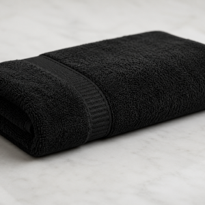 Toalla 50x100cm Negra para Peluquería